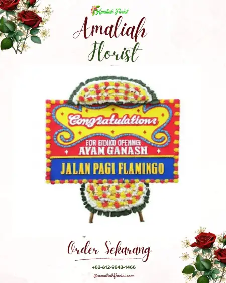 Sewa Papan Bunga Puding Besar